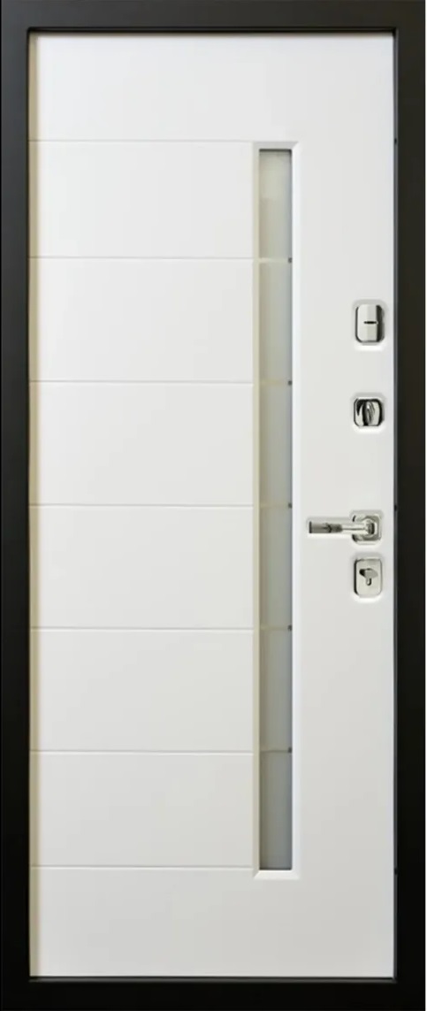 Юта 2 3К90 П-59(окно с нерж. ст.) TSBR 7021 - П-59 (окно ) RAL 9003 - Апис плюс